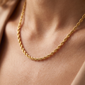 Kordelkette Gold 585, getragen
