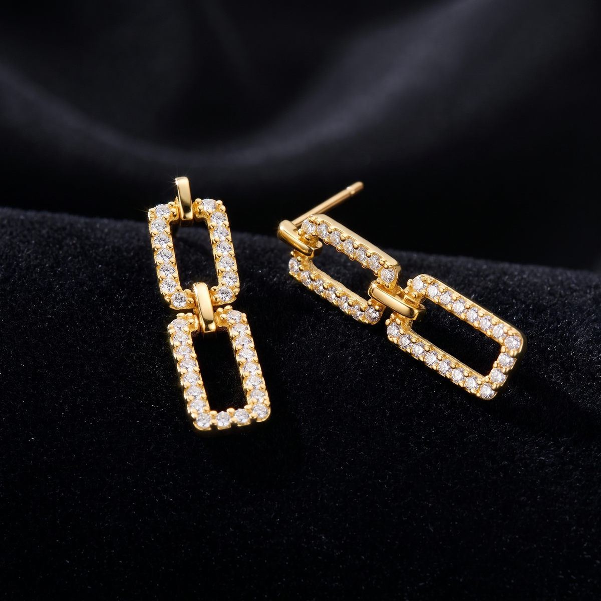 Ohrstecker Zirkonia Gold 585, Freisteller