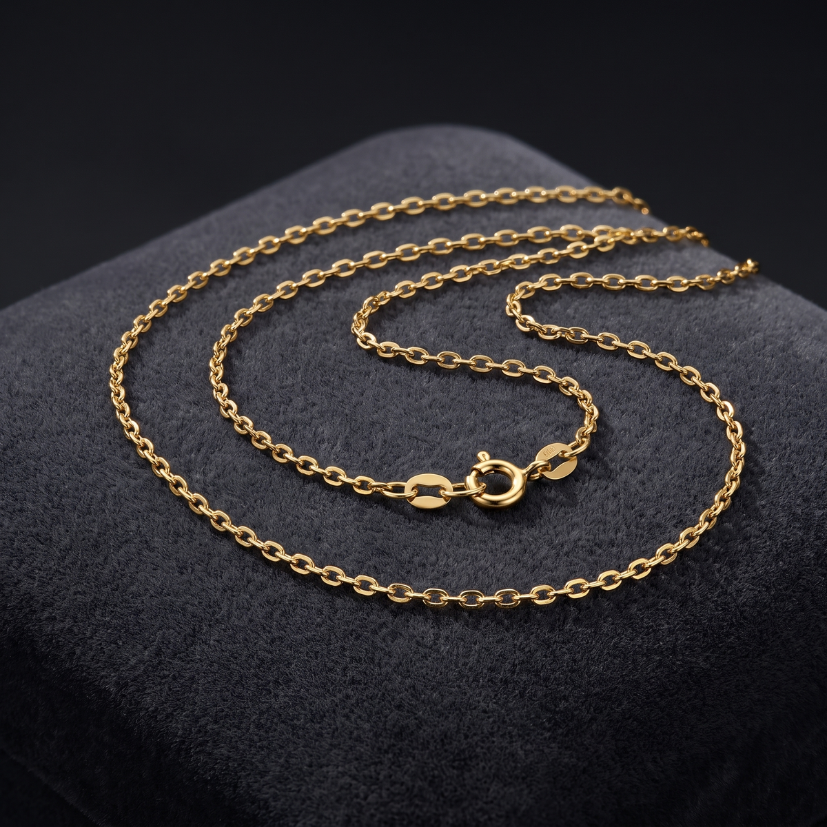 Ankerkette rund Gold 585, Freisteller