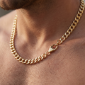 Panzerkette 3mm Gold 333, getragen (Herren)