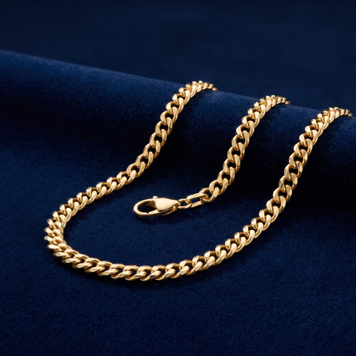 Panzerkette 3mm Gold 333, Freisteller